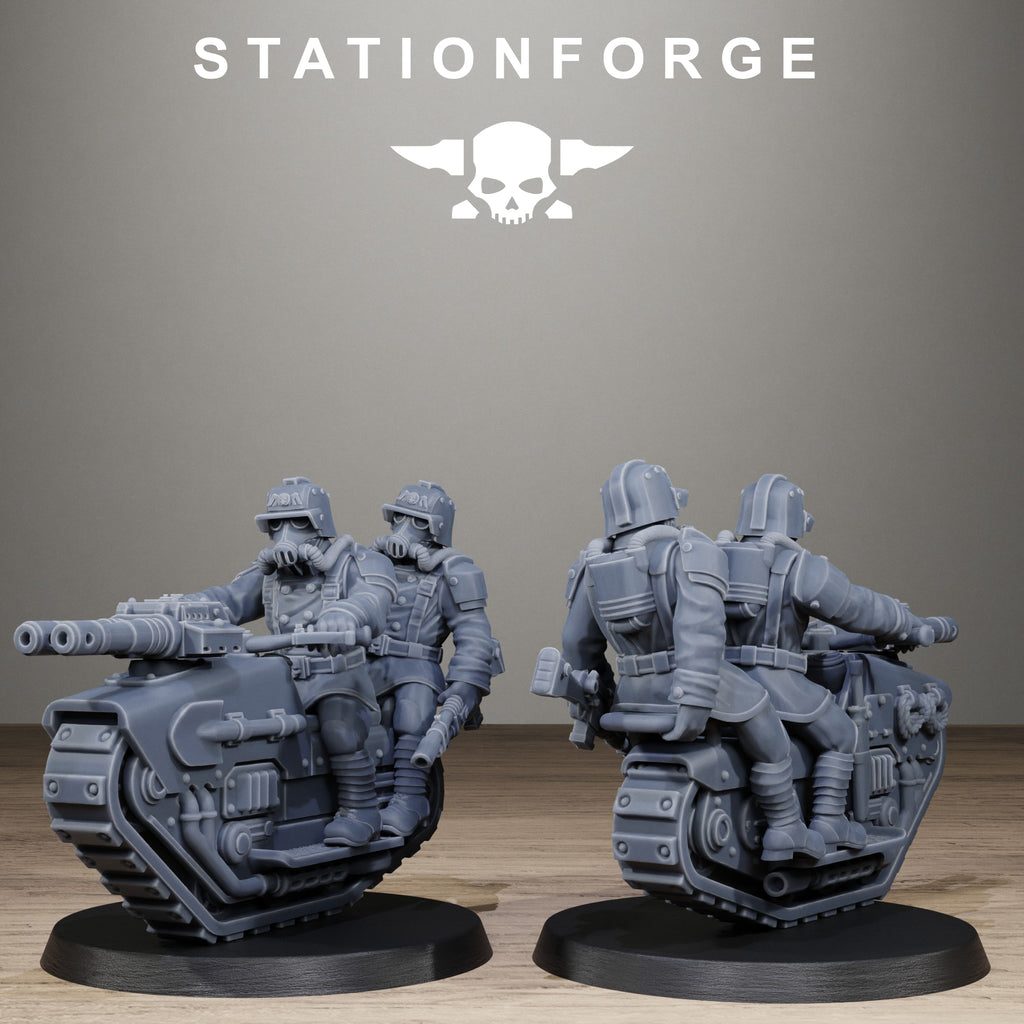 GrimGuard WarTreader, 10 Tabletop Miniatures, Designed by StationForge with gratis Bases