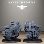 GrimGuard WarTreader, 10 Tabletop Miniatures, Designed by StationForge with gratis Bases