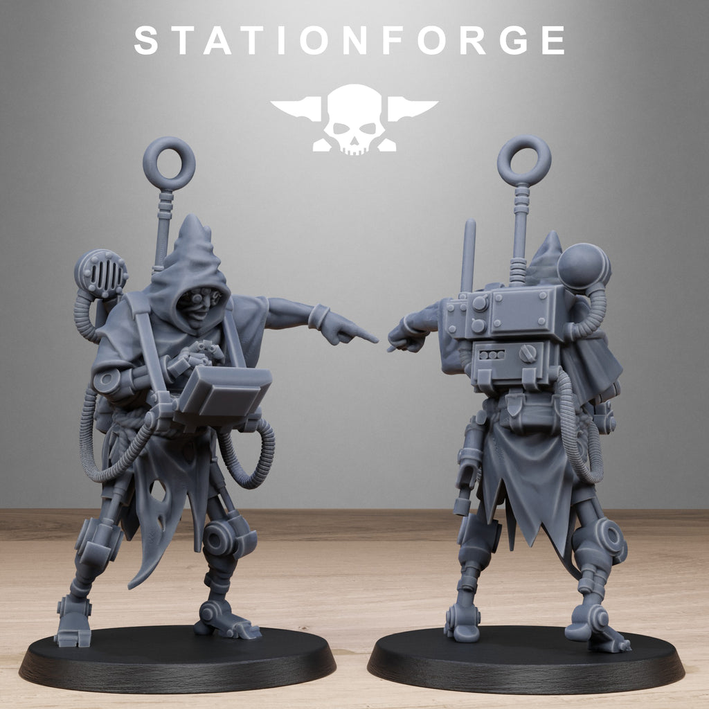 GrimCorp Scrap Operatives- 10 Tabletop Miniatures, Designed by StationForge with gratis Bases