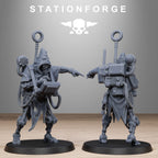GrimCorp Scrap Operatives- 10 Tabletop Miniatures, Designed by StationForge with gratis Bases