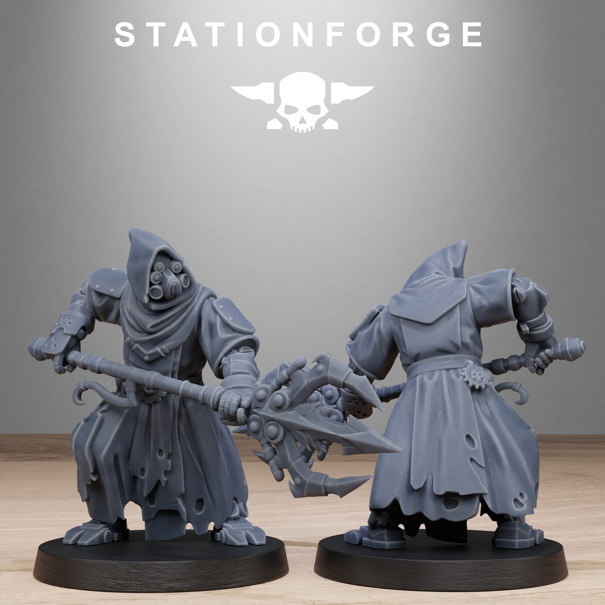Scavengers Executioners- 10 Tabletop Miniatures, Designed by StationForge with gratis Bases