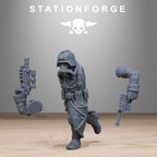 GrimGuard Shovel Trenches- 10Minis, Designed by StationForge with gratis Basis