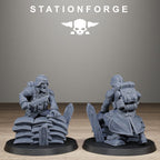 GrimGuard Trench Raiders , 10 Tabletop Miniatures, Designed by StationForge with gratis Bases