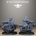 GrimGuard WarTreader, 10 Tabletop Miniatures, Designed by StationForge with gratis Bases