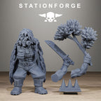GrimGuard Jungle Fighter Snipers, 10 Tabletop Miniatures, Designed by StationForge with gratis Bases