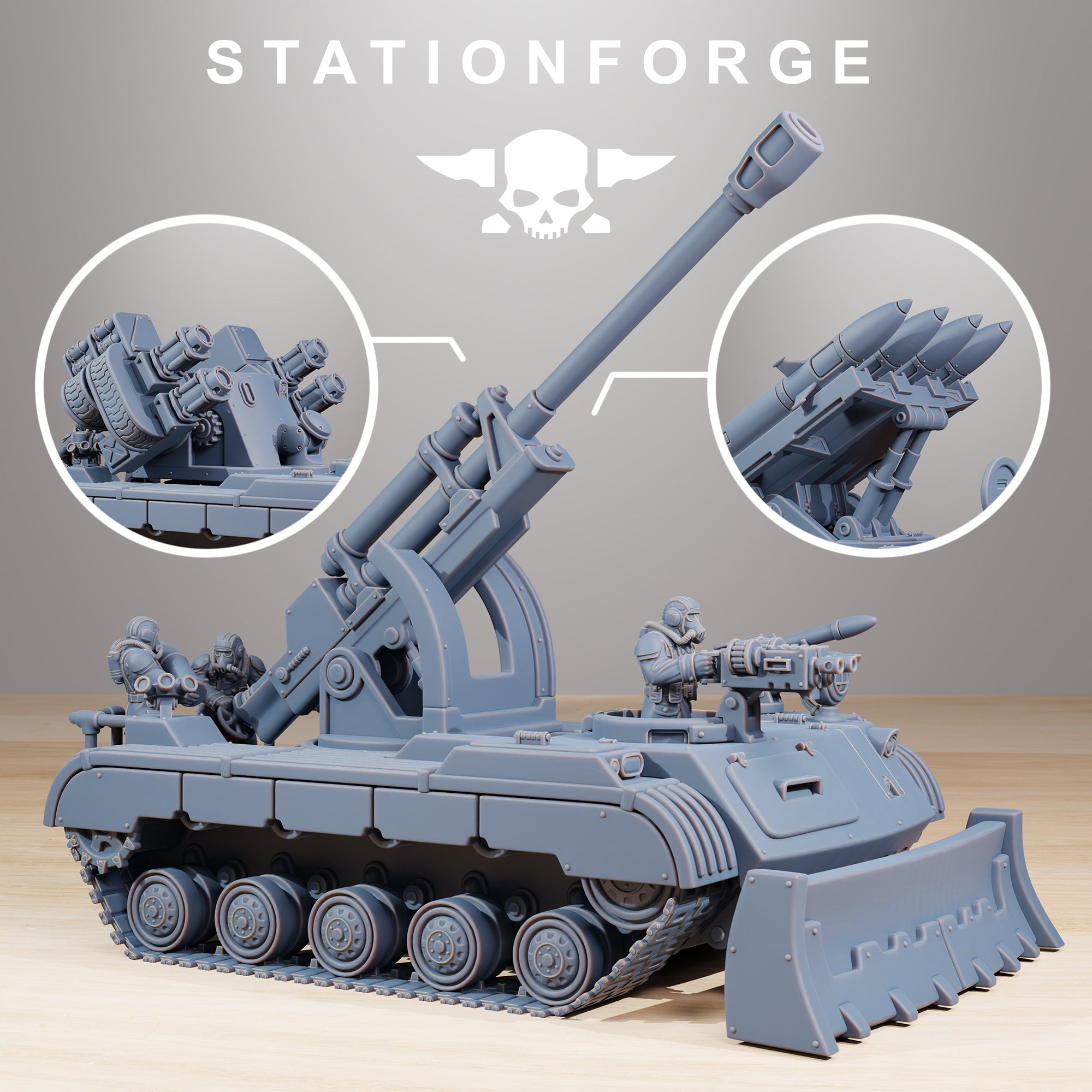 GrimGuard MA Builder Kit, Tabletop Miniatures, Designed by StationForge with gratis Bases