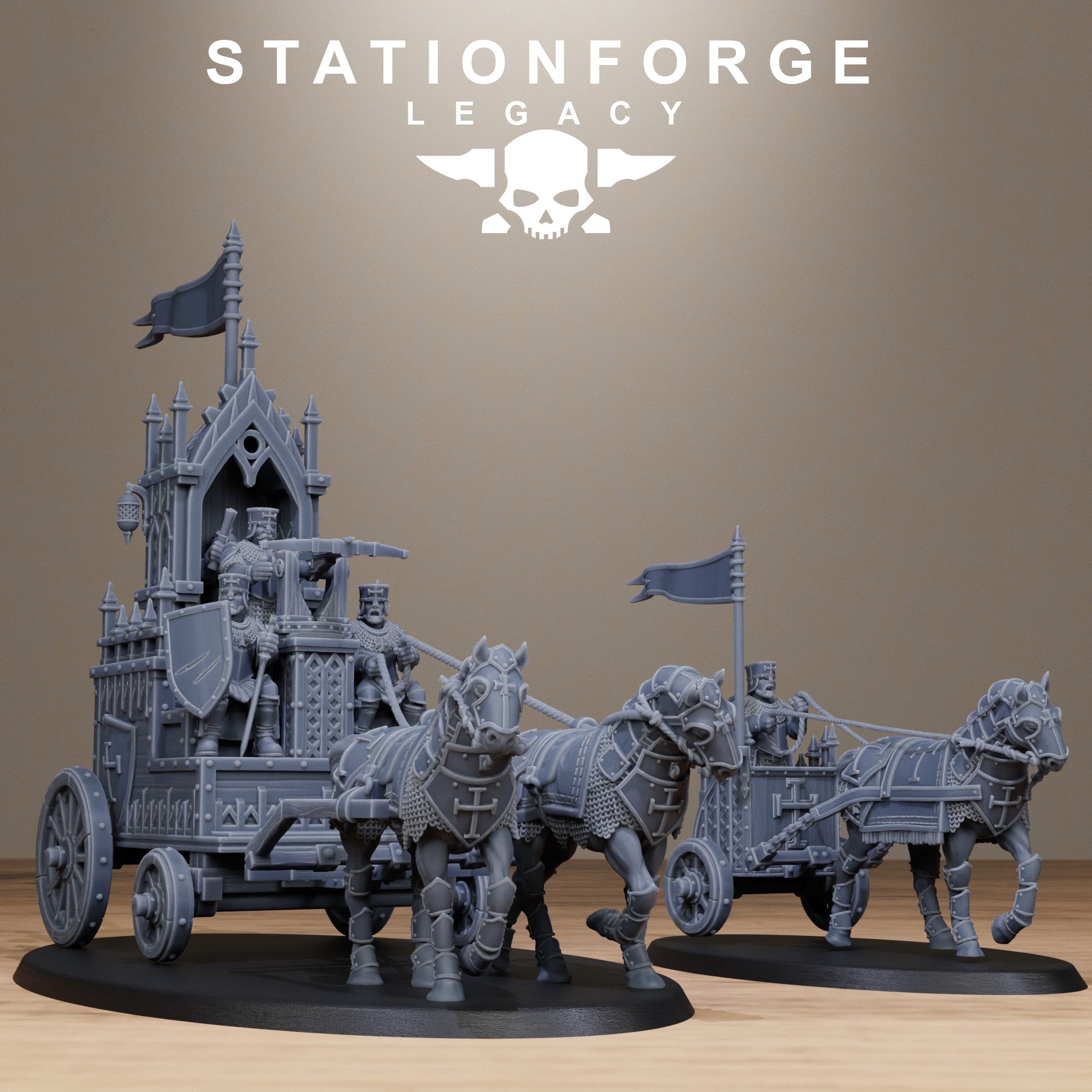 Thorncrest Carriage from StationForgeLegacy Tabletop Miniatur +Gratis Base