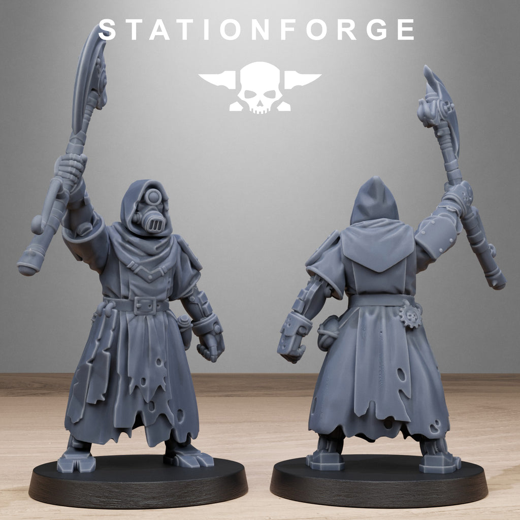 Scavengers Executioners- 10 Tabletop Miniatures, Designed by StationForge with gratis Bases