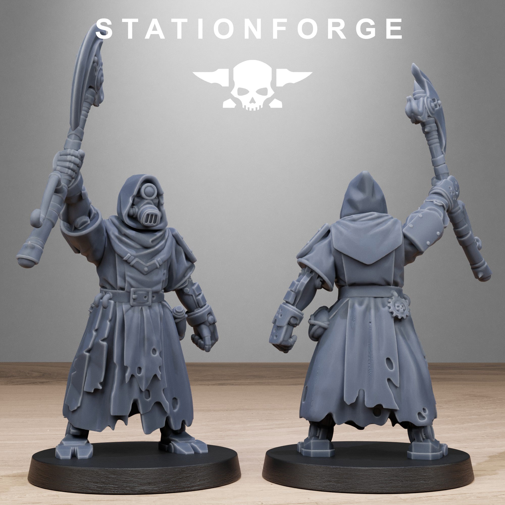 Scavengers Executioners- 10 Tabletop Miniatures, Designed by StationForge with gratis Bases