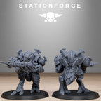 Xenarid Warriors- 10 Tabletop Miniatures, Designed by StationForge with gratis Bases