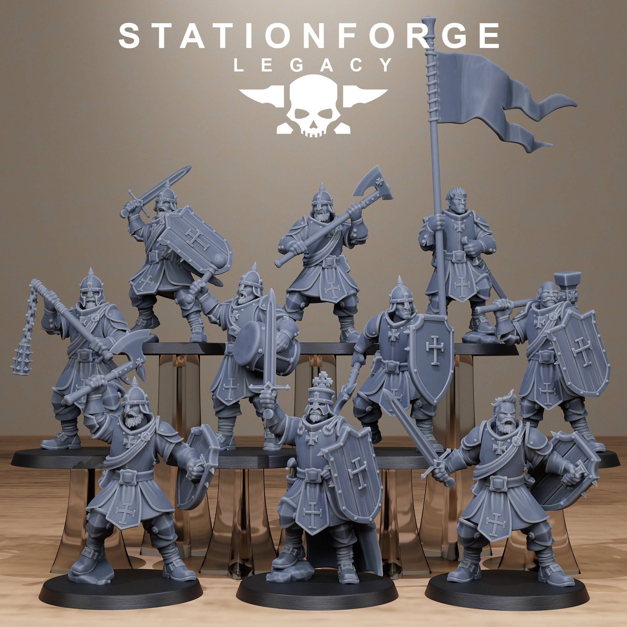 ThornCrest Warband from StationForgeLegacy/10 Miniatures +Gratis Bases