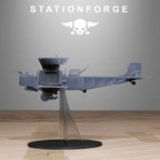 Grimguard Iron Biplane- 10 Tabletop Miniature, Designed by StationForge with gratis Base