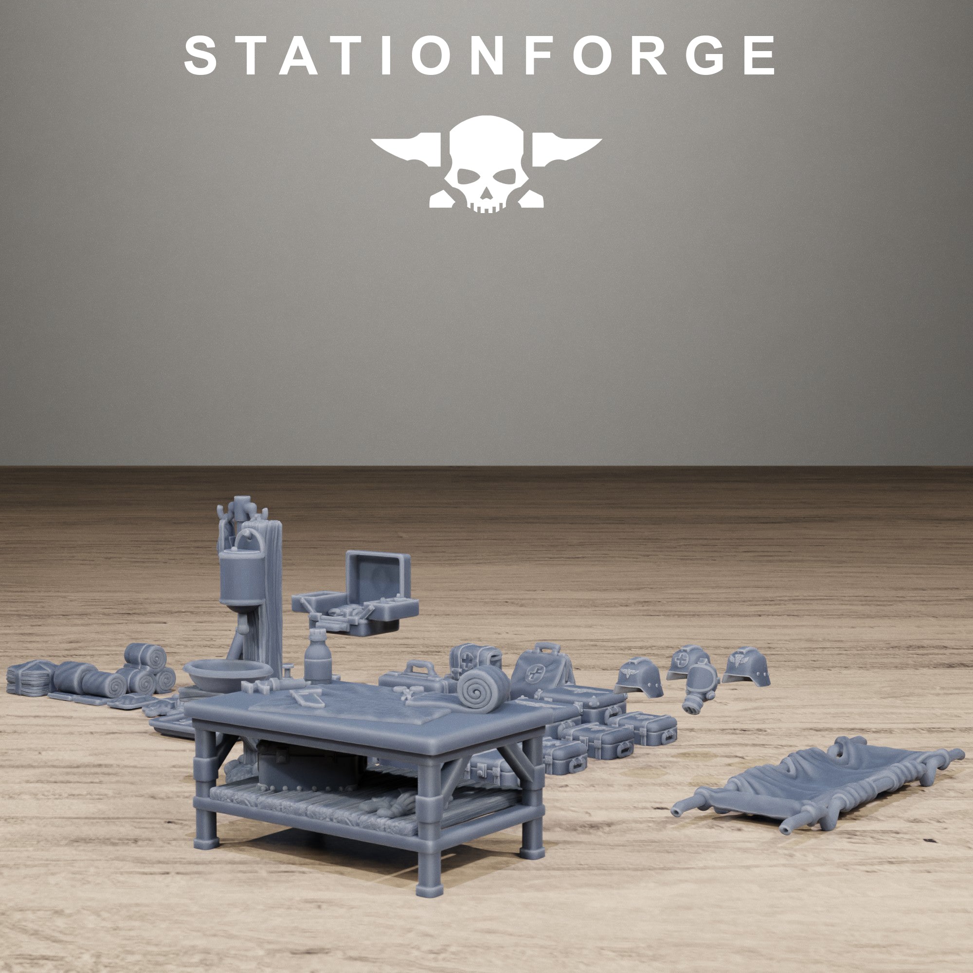 Grimguard Medical Bit Kits, Tabletop Miniature Bits, Designed by StationForge