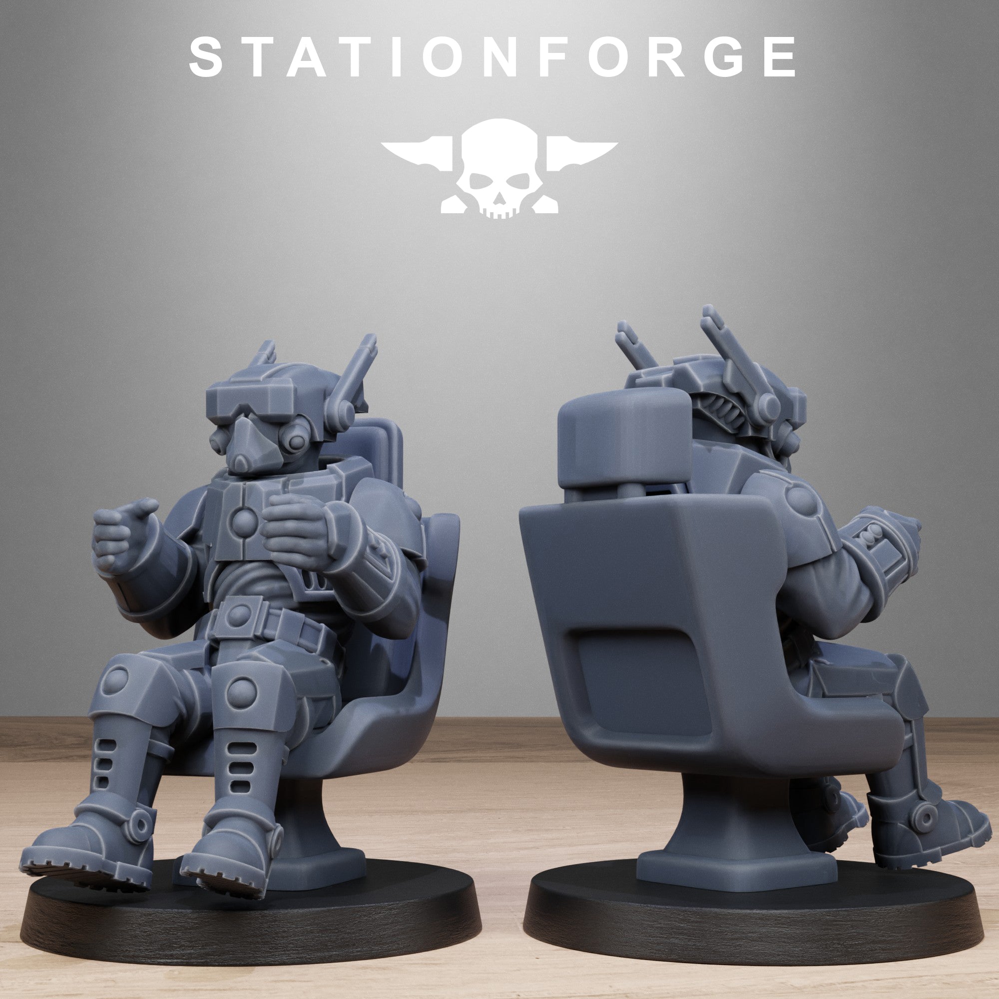 Pilot Commanders- 10 Tabletop Miniatures, Designed by StationForge with gratis Bases