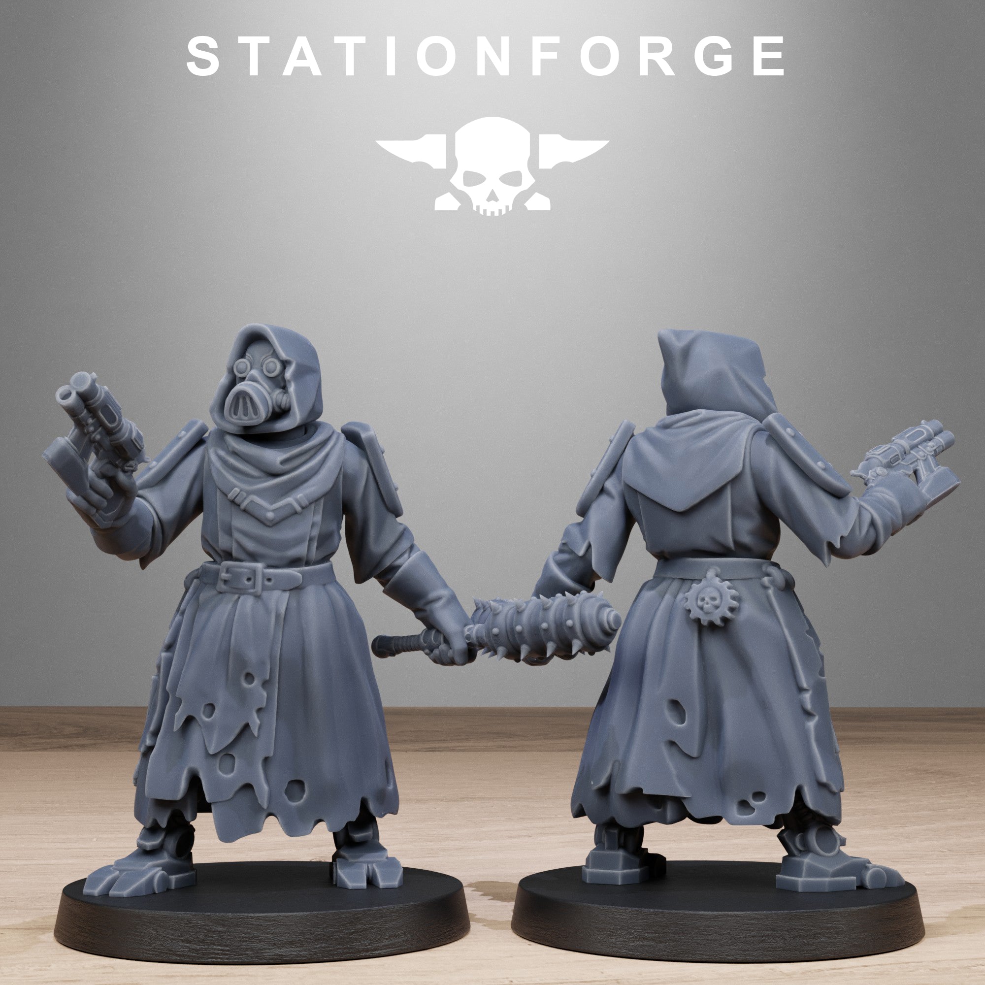 Scavengers Executioners- 10 Tabletop Miniatures, Designed by StationForge with gratis Bases