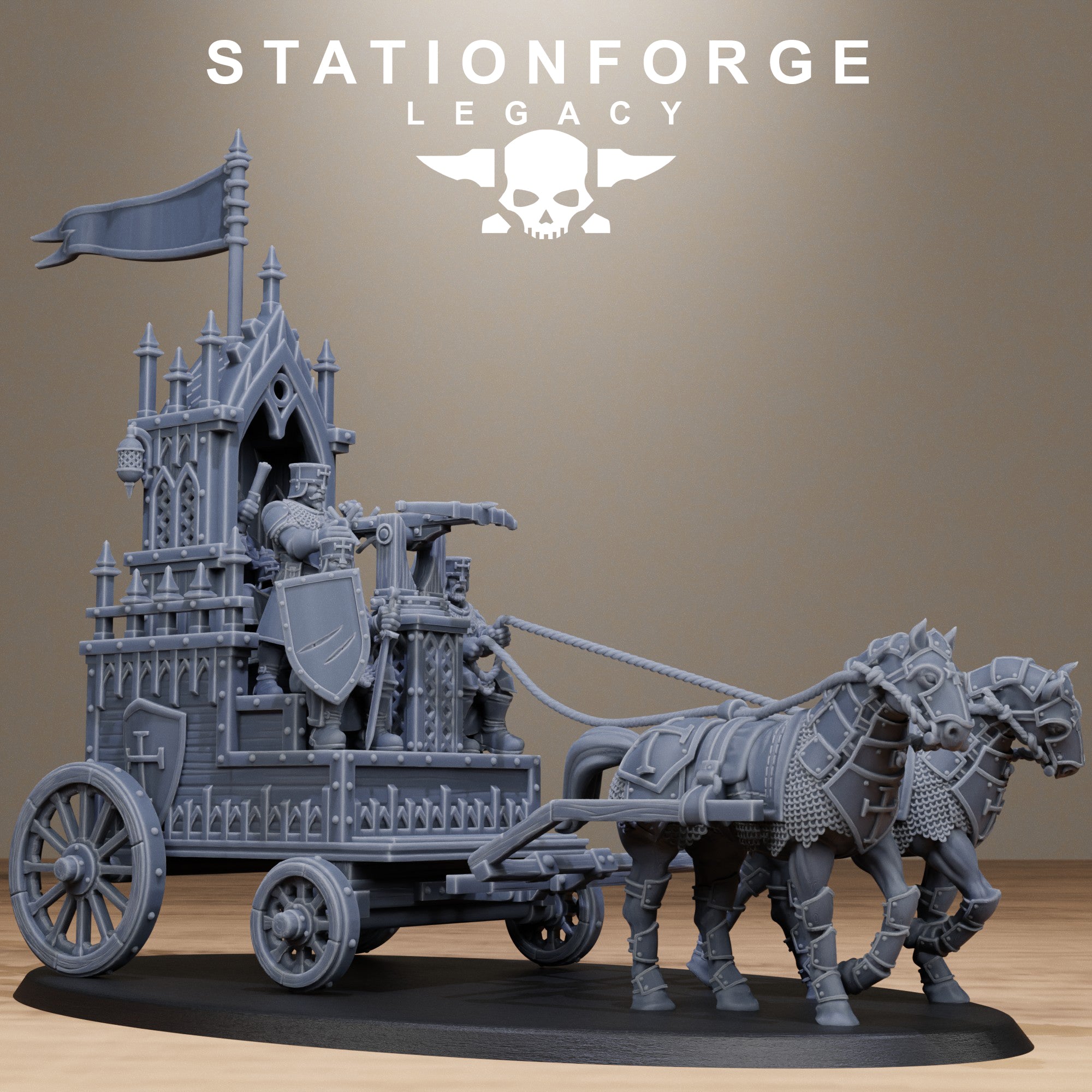 Thorncrest Carriage from StationForgeLegacy Tabletop Miniatur +Gratis Base