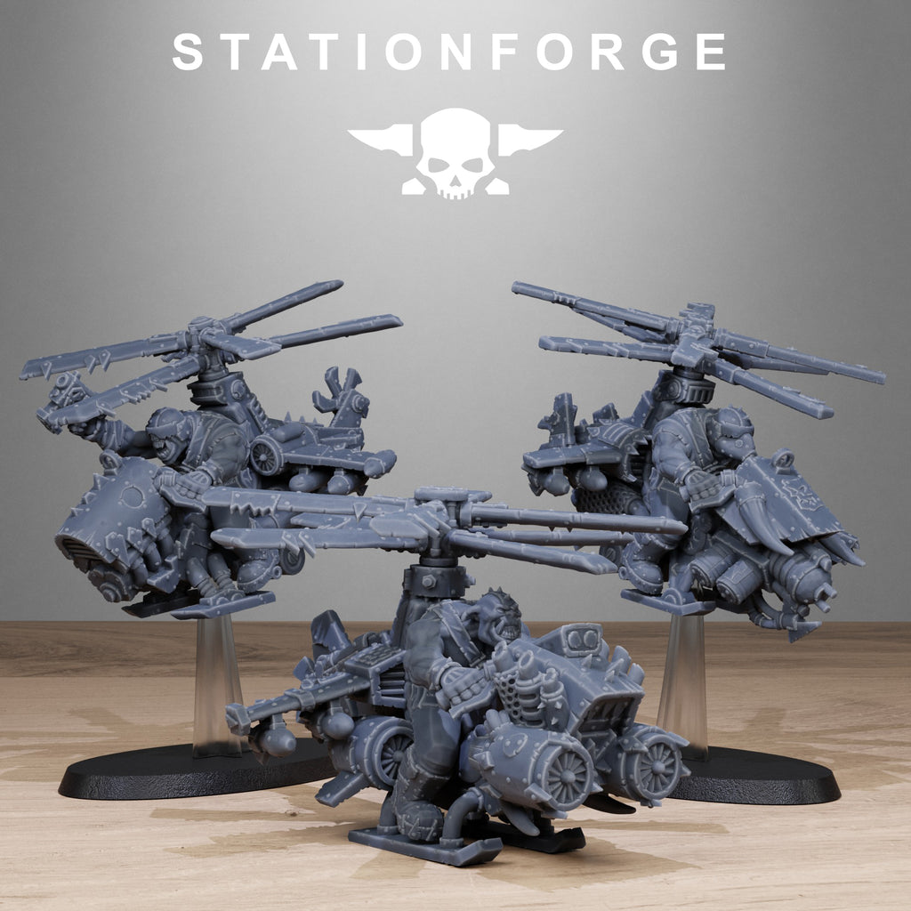 Orkaz Starter Set, Tabletop Miniatures, Designed by StationForge with gratis Bases