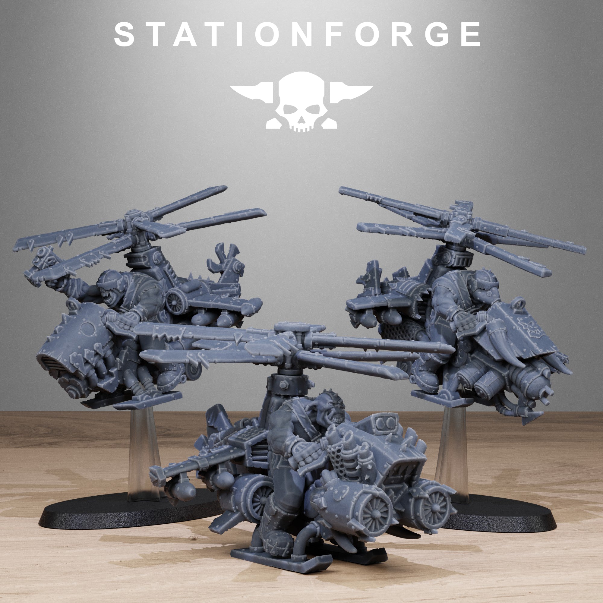 Orkaz Starter Set, Tabletop Miniatures, Designed by StationForge with gratis Bases