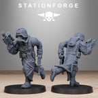 GrimGuard Shovel Trenches- 10Minis, Designed by StationForge with gratis Basis
