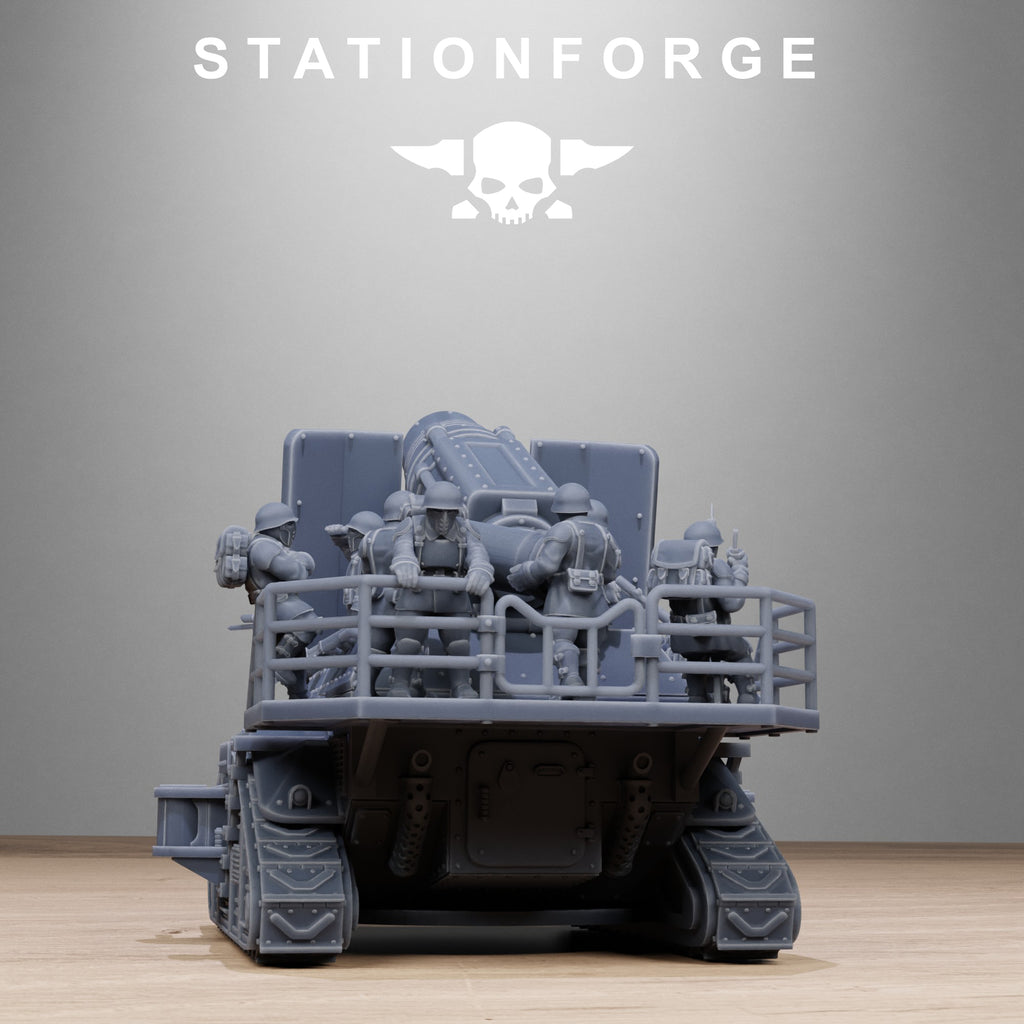 Freeguard Artillery Mini Tank, full Set- Tabletop Miniature, Designed by StationForge with gratis Base