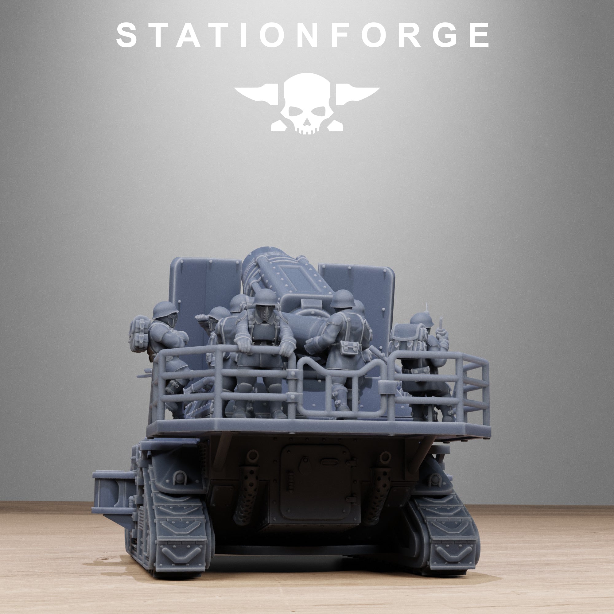 Freeguard Artillery Mini Tank, full Set- Tabletop Miniature, Designed by StationForge with gratis Base