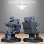 Pilot Commanders- 10 Tabletop Miniatures, Designed by StationForge with gratis Bases