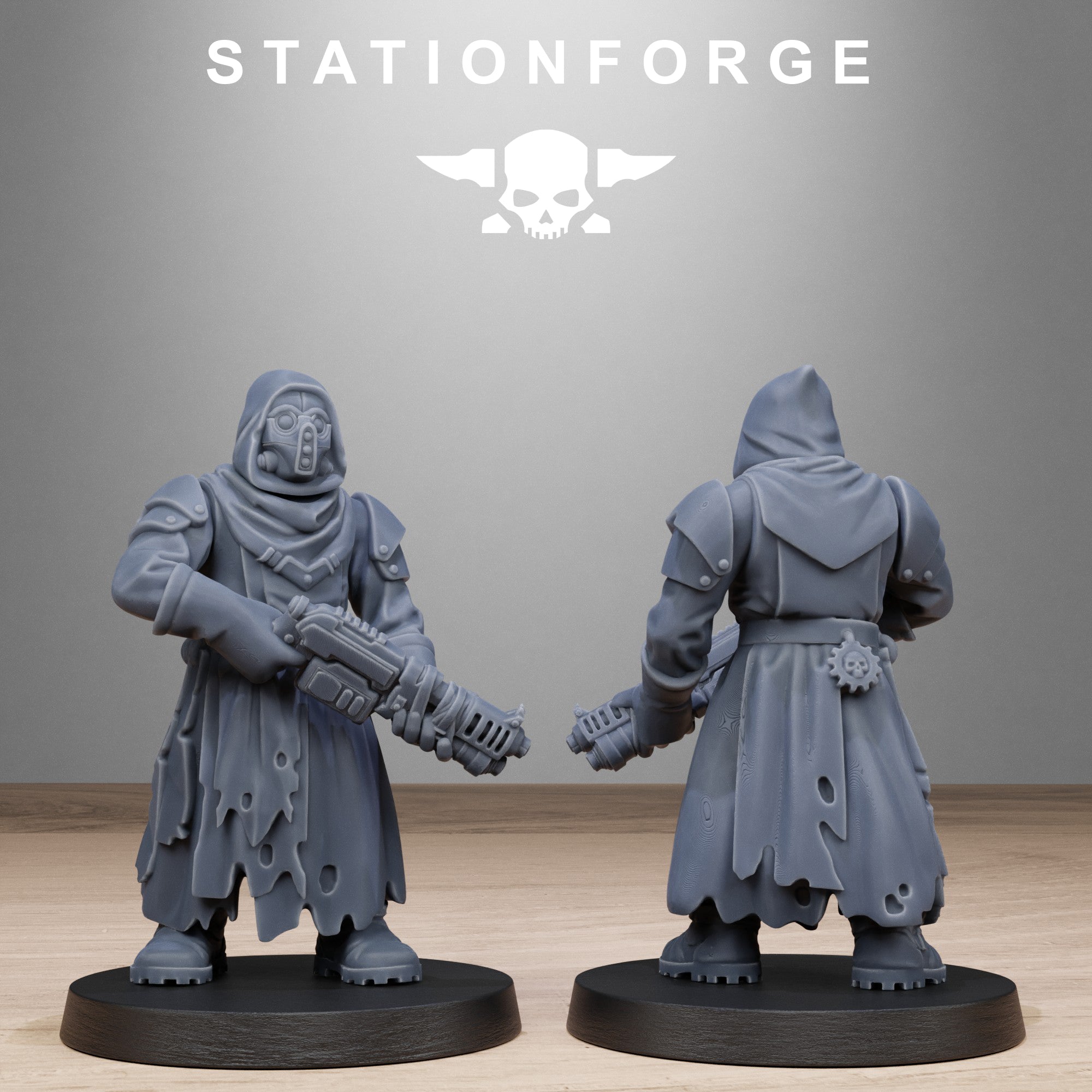 Scavengers Executioners- 10 Tabletop Miniatures, Designed by StationForge with gratis Bases