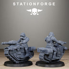 GrimGuard WarTreader, 10 Tabletop Miniatures, Designed by StationForge with gratis Bases