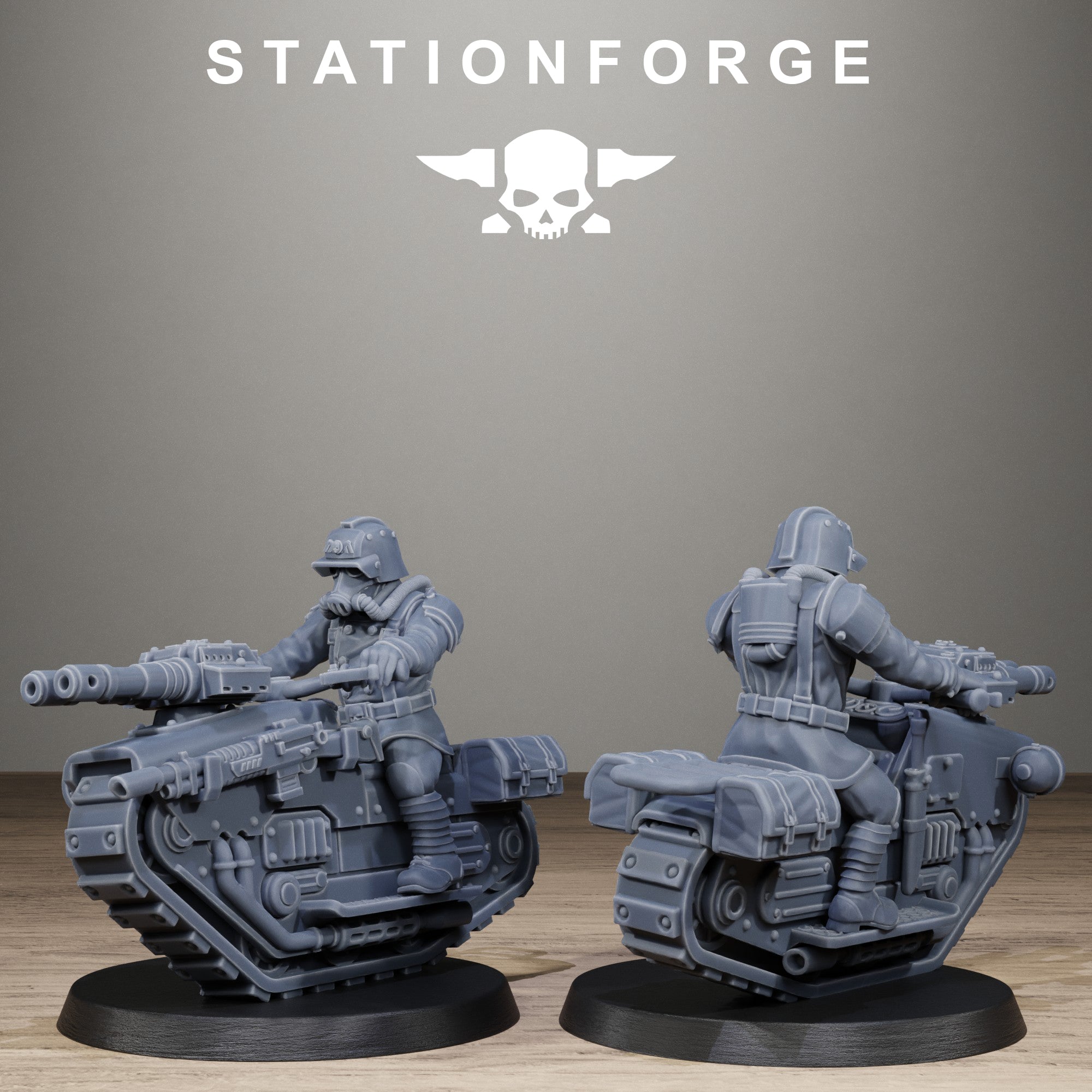 GrimGuard WarTreader, 10 Tabletop Miniatures, Designed by StationForge with gratis Bases