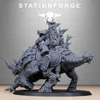 Orkaz Brast-Rider Warlord- Tabletop Mini, Designed by StationForge with gratis Basis