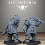 Grimguard Skull Wardens, 10 Tabletop Miniatures, Designed by StationForge with gratis Bases