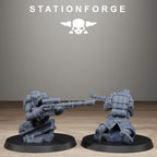 GrimGuard Trench Raiders , 10 Tabletop Miniatures, Designed by StationForge with gratis Bases