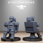 Pilot Commanders- 10 Tabletop Miniatures, Designed by StationForge with gratis Bases