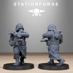 GrimGuard Shovel Trenches- 10Minis, Designed by StationForge with gratis Basis