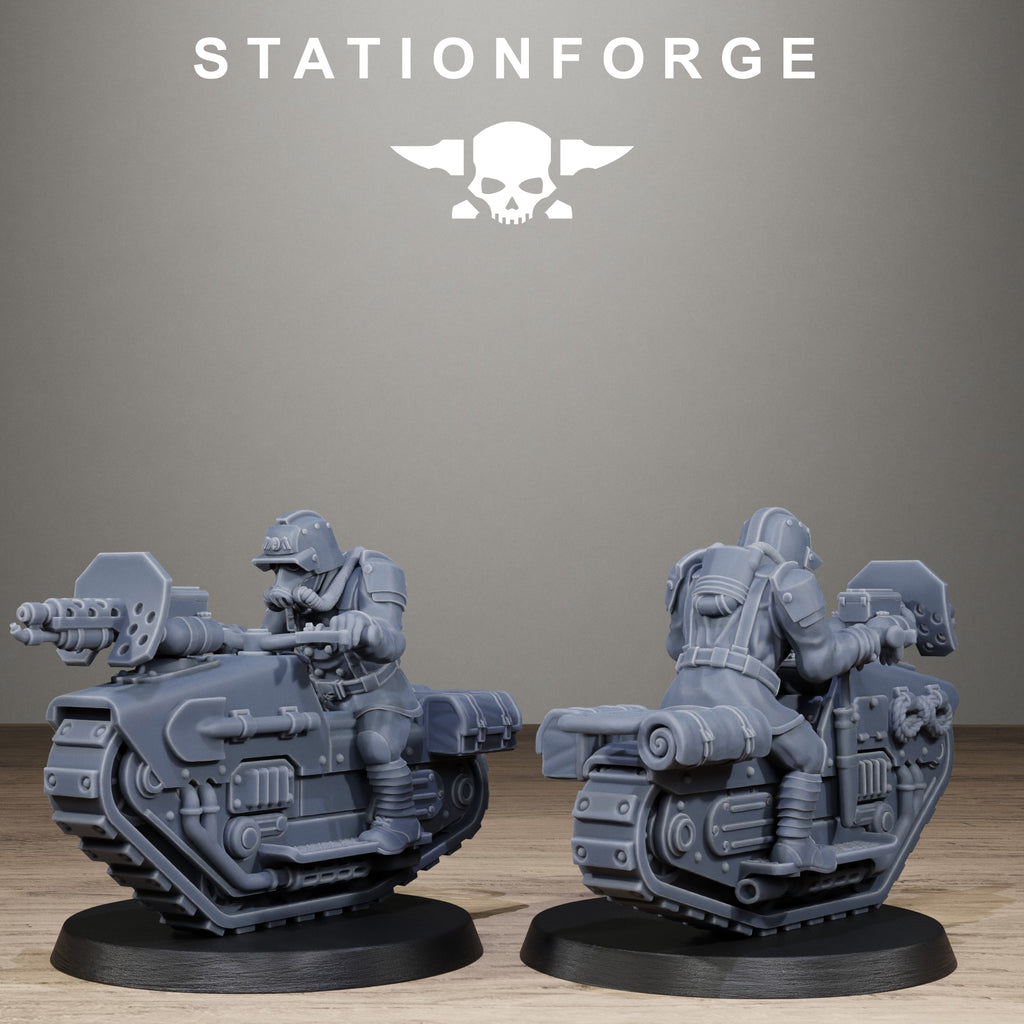 GrimGuard WarTreader, 10 Tabletop Miniatures, Designed by StationForge with gratis Bases