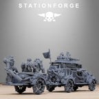 Corrupted Bloody Convoy, full Set- Tabletop Miniatures, Designed by StationForge with gratis Bases
