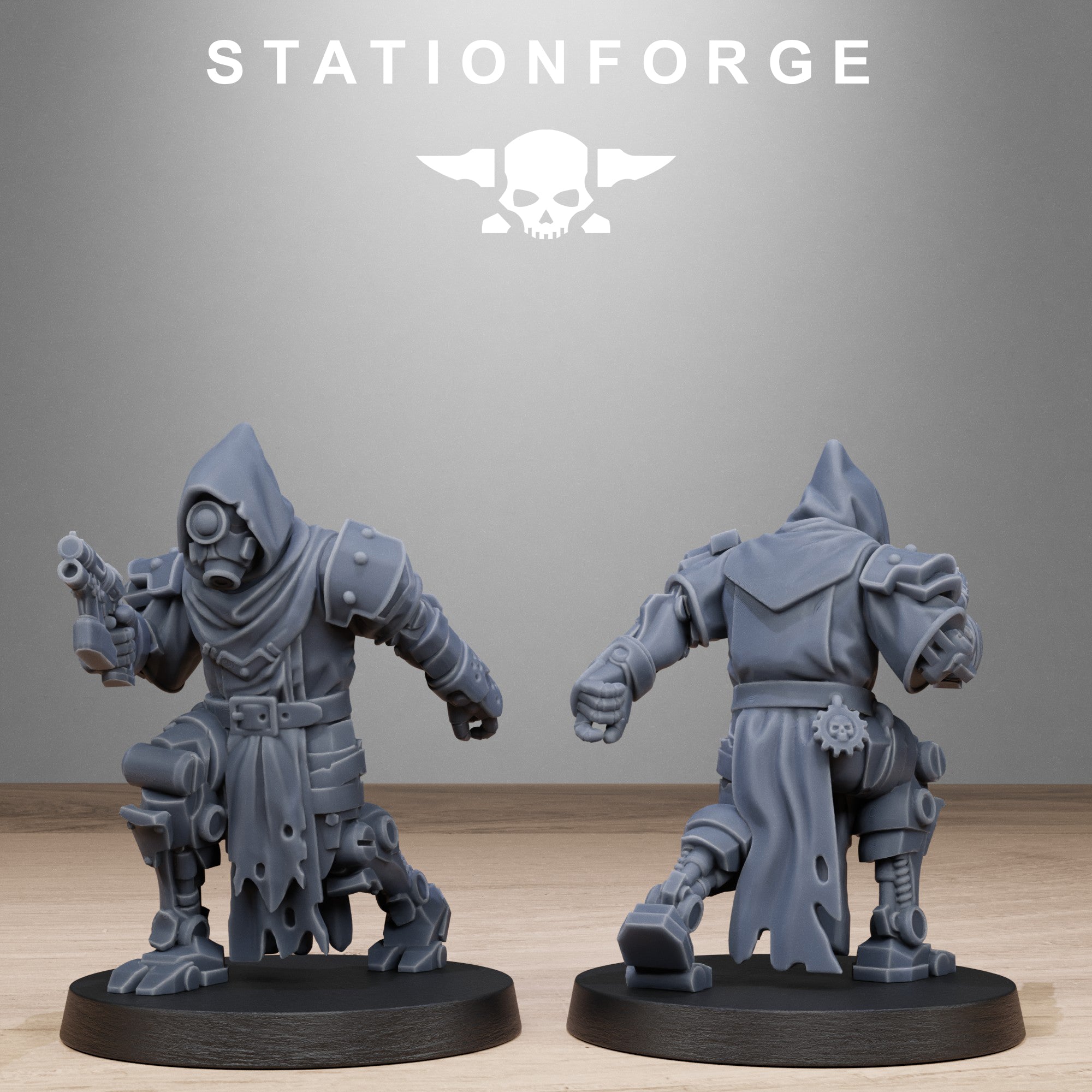 Scavengers Executioners- 10 Tabletop Miniatures, Designed by StationForge with gratis Bases