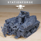 GrimGuard Tankette, whole Set, Tabletop Miniatures, Designed by StationForge with gratis Bases