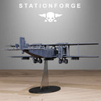 Grimguard Iron Biplane- 10 Tabletop Miniature, Designed by StationForge with gratis Base