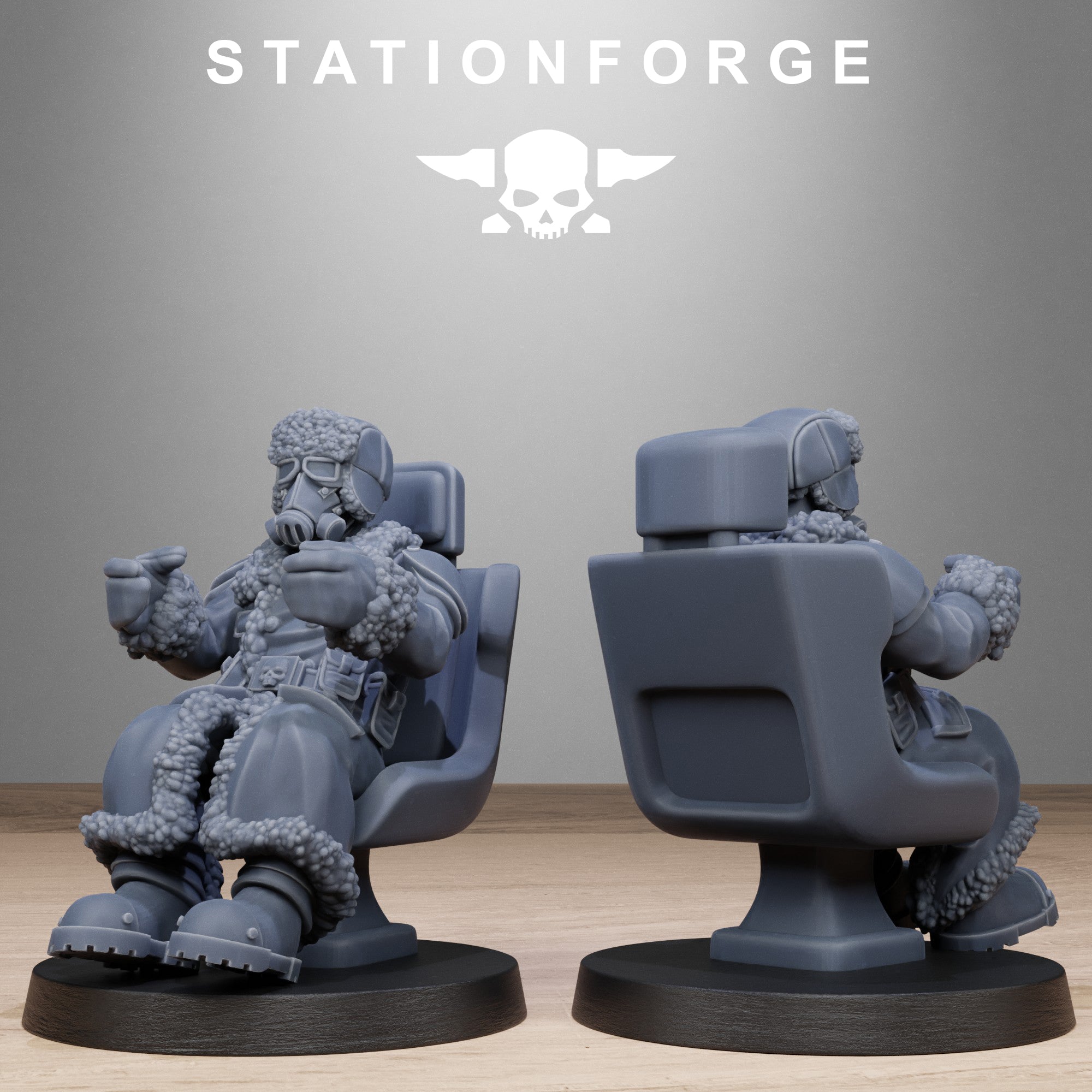 Pilot Commanders- 10 Tabletop Miniatures, Designed by StationForge with gratis Bases
