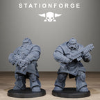 Grimguard Skull Wardens, 10 Tabletop Miniatures, Designed by StationForge with gratis Bases