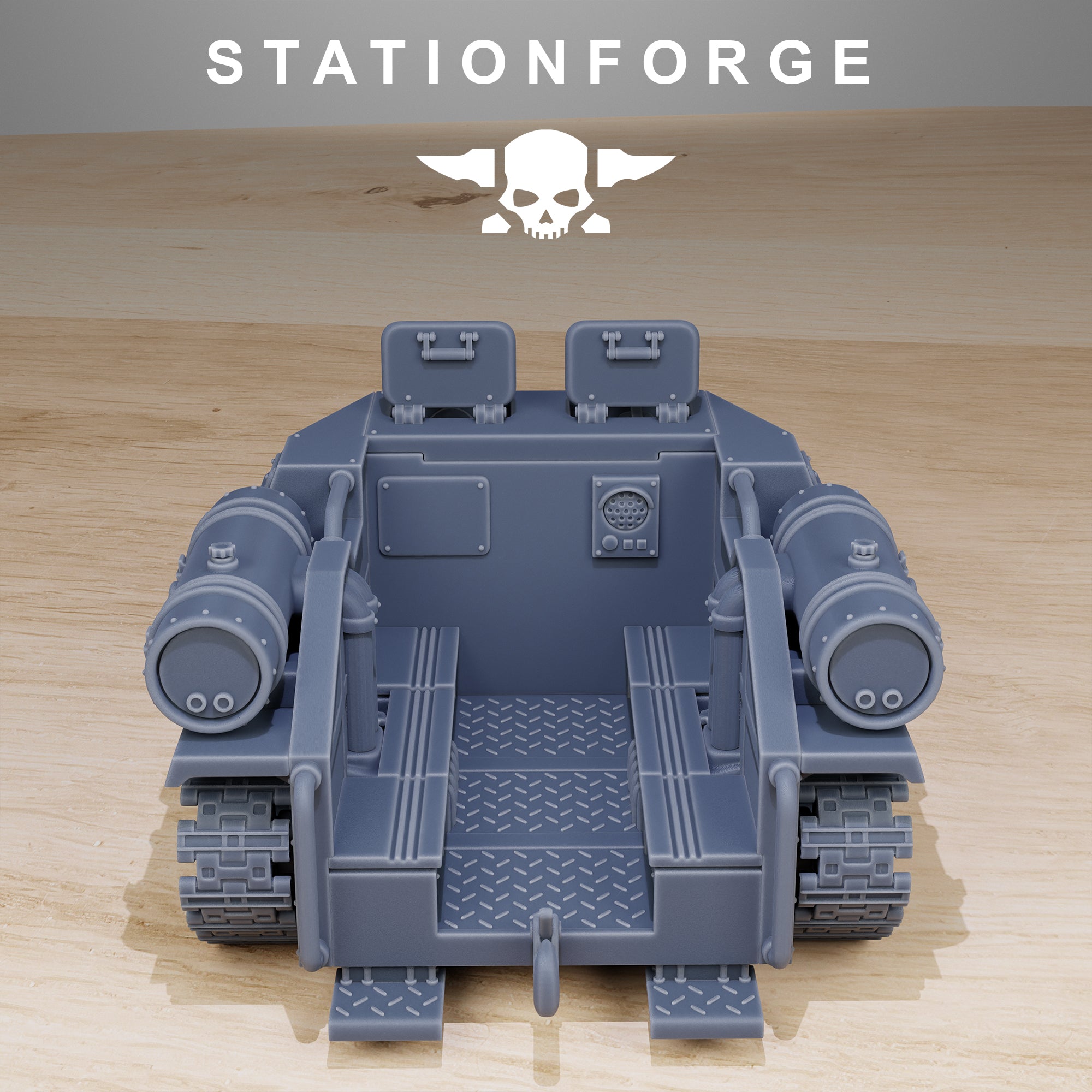 GrimGuard Tankette, whole Set, Tabletop Miniatures, Designed by StationForge with gratis Bases