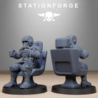 Pilot Commanders- 10 Tabletop Miniatures, Designed by StationForge with gratis Bases