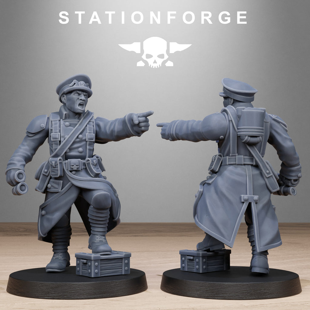 GrimGuard Battlefront- 10Minis, Designed by StationForge with gratis Basis