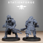 GrimGuard Shovel Trenches- 10Minis, Designed by StationForge with gratis Basis