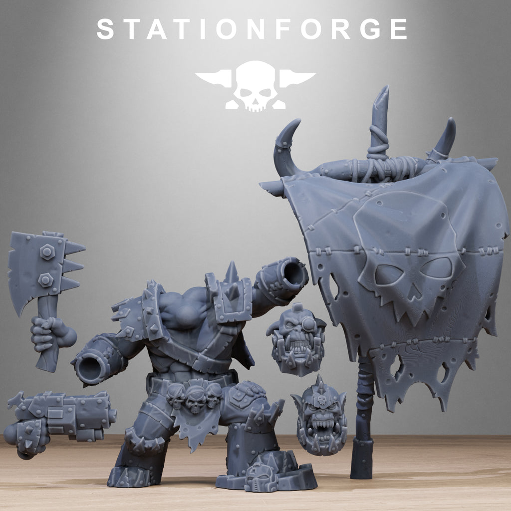 Orkaz Starter Set, Tabletop Miniatures, Designed by StationForge with gratis Bases