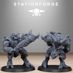 Xenarid Warriors- 10 Tabletop Miniatures, Designed by StationForge with gratis Bases