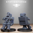 Pilot Commanders- 10 Tabletop Miniatures, Designed by StationForge with gratis Bases