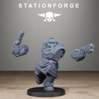 Grimguard Skull Wardens, 10 Tabletop Miniatures, Designed by StationForge with gratis Bases