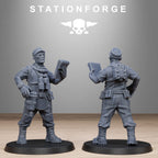 GrimCorp Scrap Operatives- 10 Tabletop Miniatures, Designed by StationForge with gratis Bases